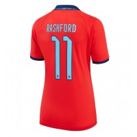 Echipament fotbal Anglia Marcus Rashford #11 Tricou Deplasare Mondial 2022 pentru femei maneca scurta